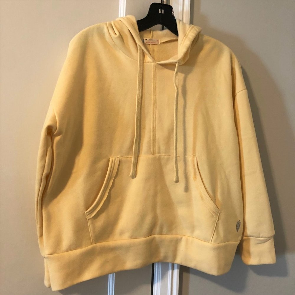 Yellow Free People Movement hoodie, size XS